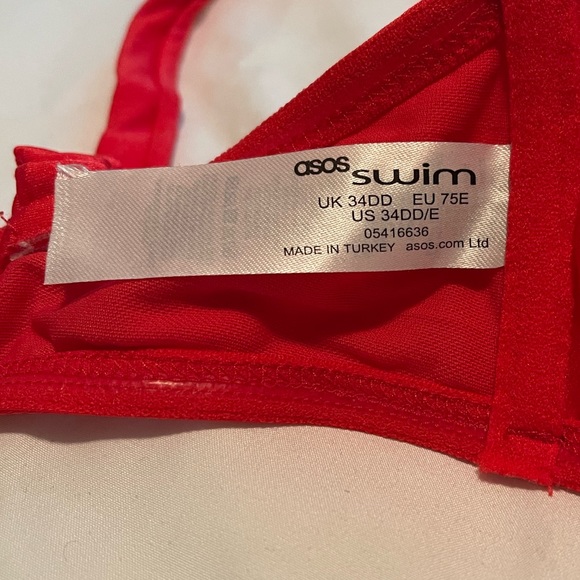 ASOS Red Bikini Top - Picture 4 of 8